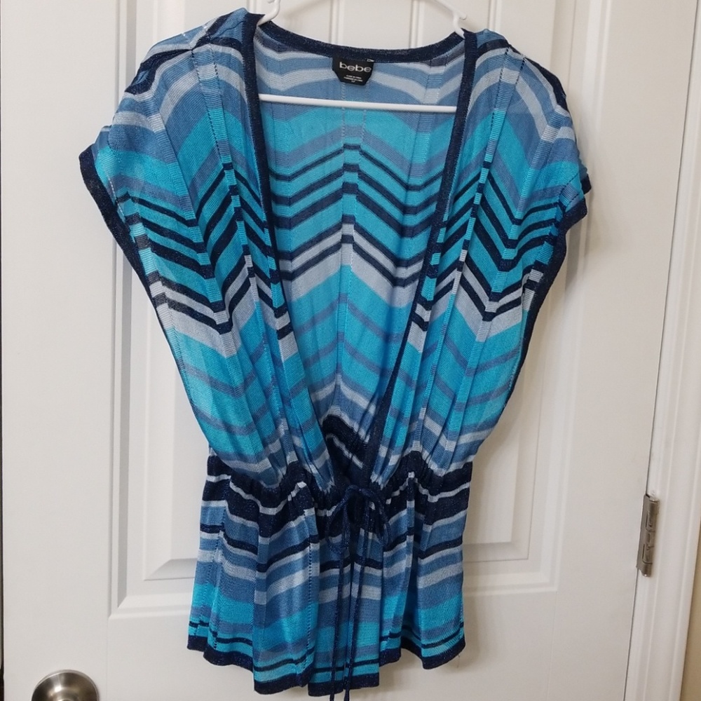 Bebe striped top